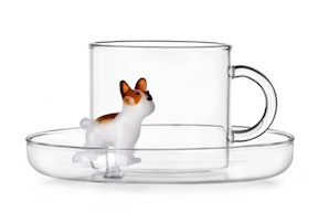 Tazza The con piatto Dog French Bulldog Ichendorf