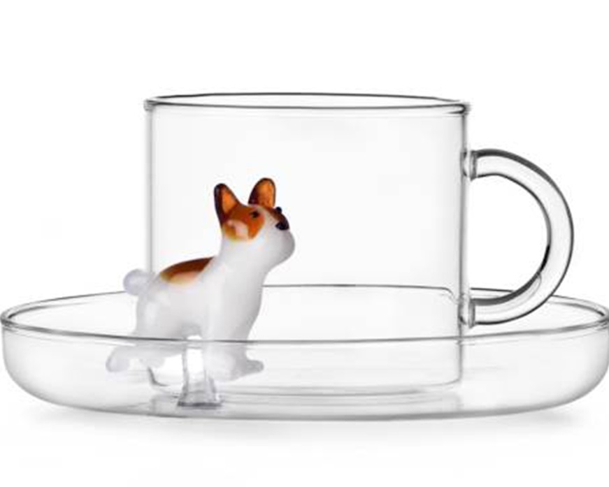 Tazza the con piatto Dogs French Bulldog Ichendorf