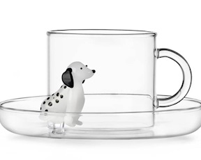 Tazza the con piatto Dogs Dalmata Ichendorf