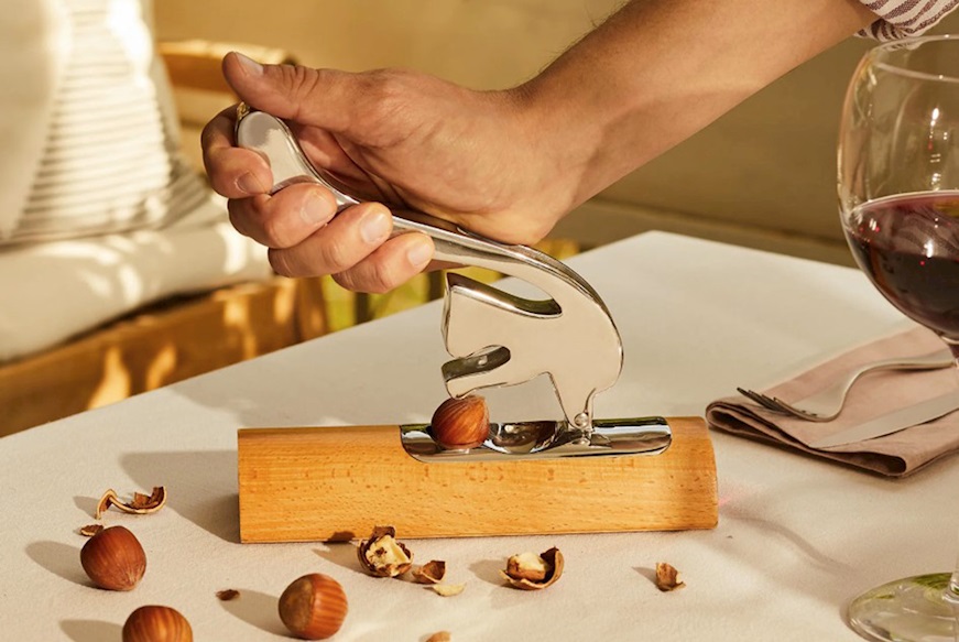 Nut Cracker Squirrel steel Alessi