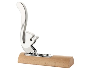 Scoiattolo schiaccianoci acciaio e legno Alessi