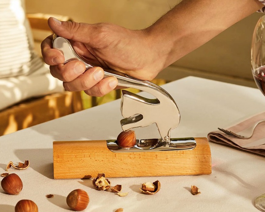 Nut Cracker Squirrel steel Alessi