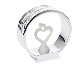 Statuina coppia sposi Anello argento