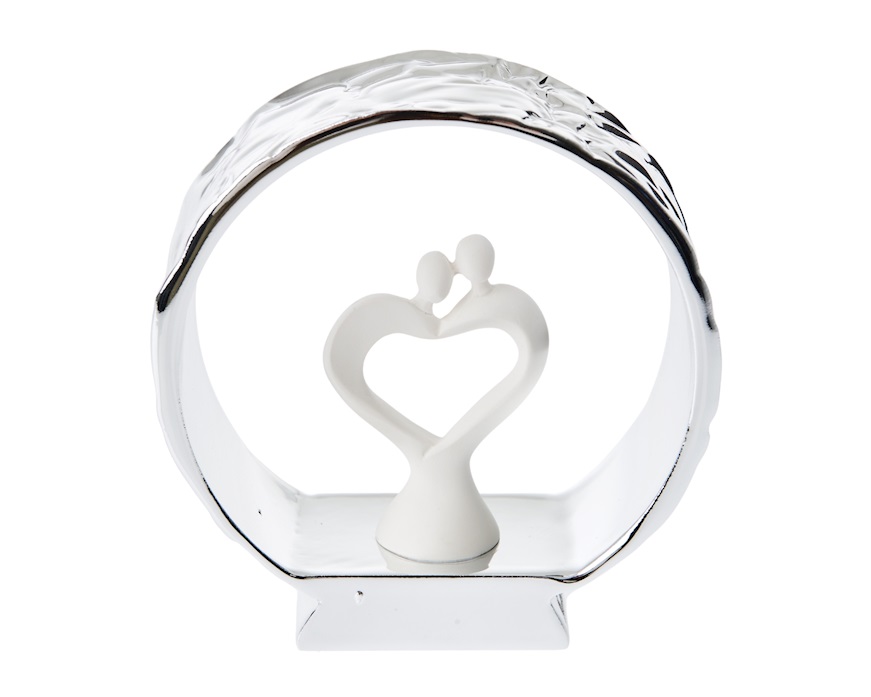 Statuina coppia sposi Anello argento Selezione Zanolli