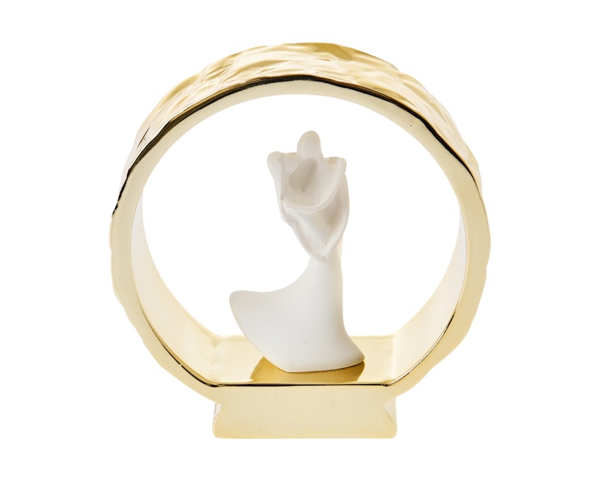 Statuina coppia sposi Anello oro Selezione Zanolli