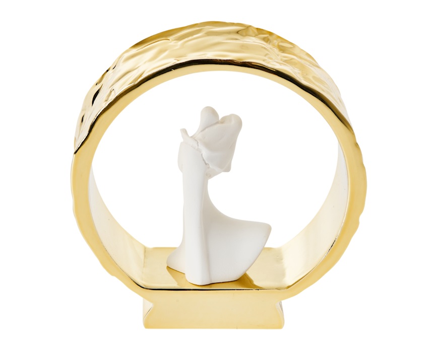 Statuina coppia sposi Anello oro Selezione Zanolli