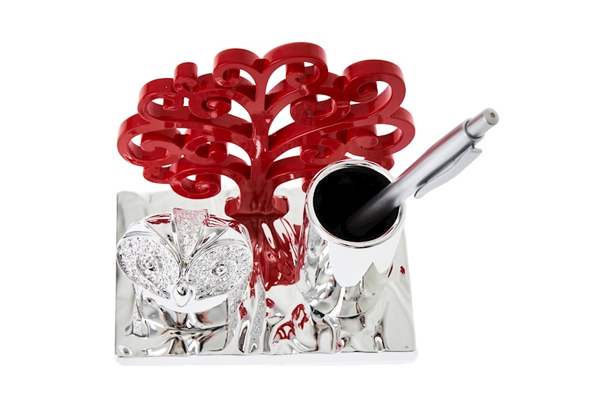 Pen holder Owl with pen Selezione Zanolli