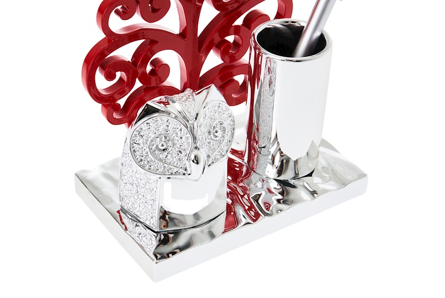Pen holder Owl with pen Selezione Zanolli