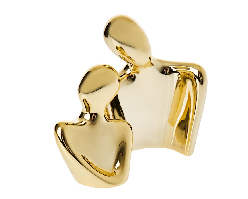 Statuina coppia Lui Oro Lei Oro Selezione Zanolli