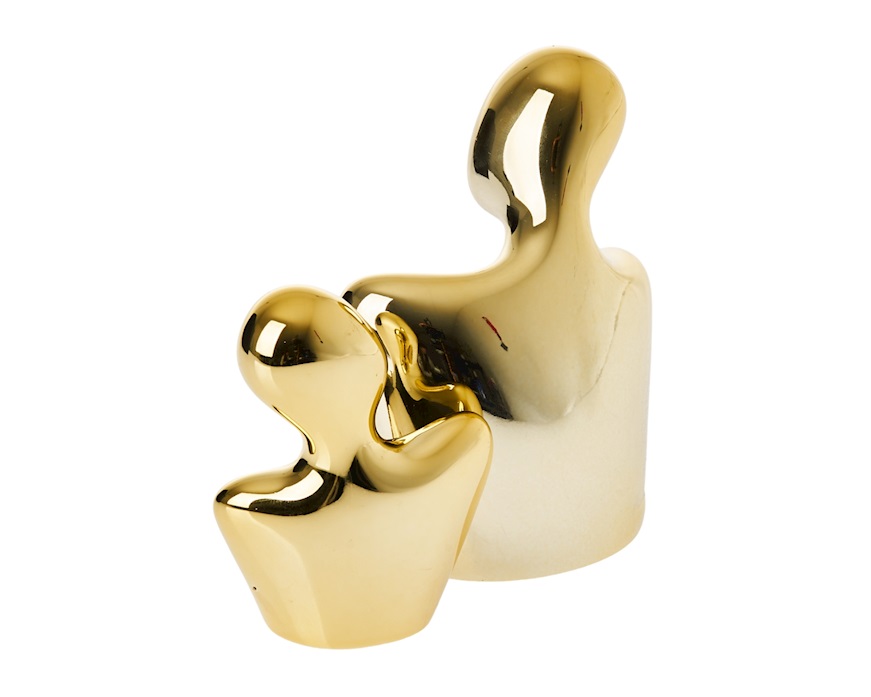 Statuina coppia Lui Oro Lei Oro Selezione Zanolli