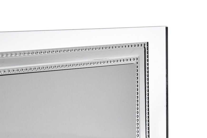 Plaque with frame silver plated with plexiglass stand Selezione Zanolli