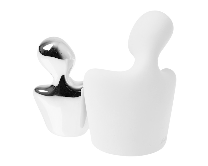 Statuina coppia Lui Bianco Lei Oro Selezione Zanolli