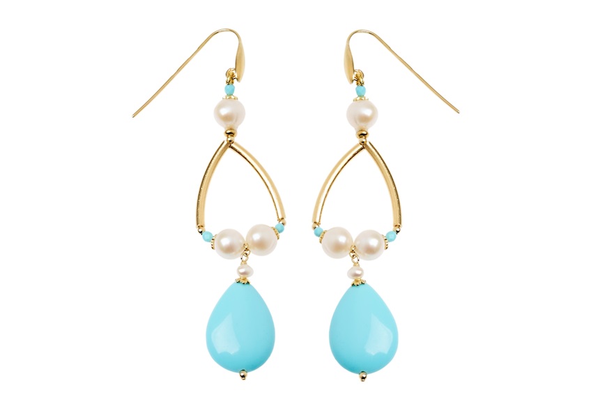 Earrings silver Luisa della Salda