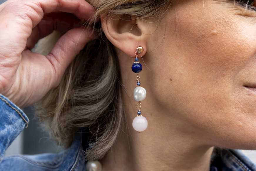 Earrings silver Luisa della Salda