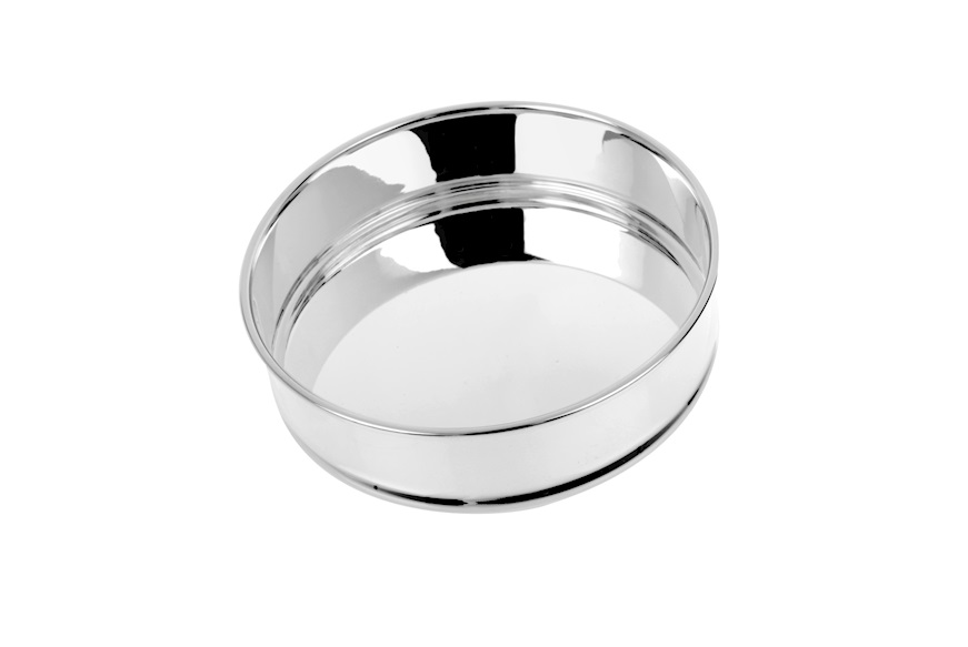 Bottle coaster silver with smooth band Selezione Zanolli