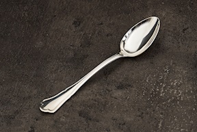 Set Cucchiaini The argento 26,33 grammi 12 pezzi in stile Barocchino usato ricondizionato Zanolli Vintage