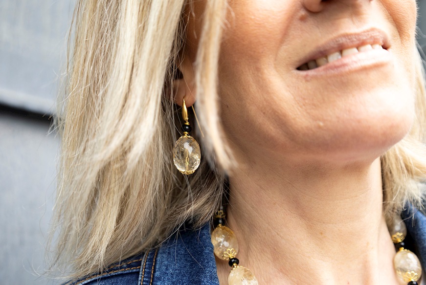Earrings silver Luisa della Salda