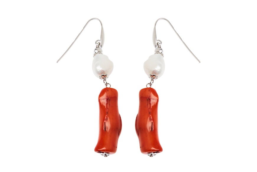 Earrings silver Luisa della Salda