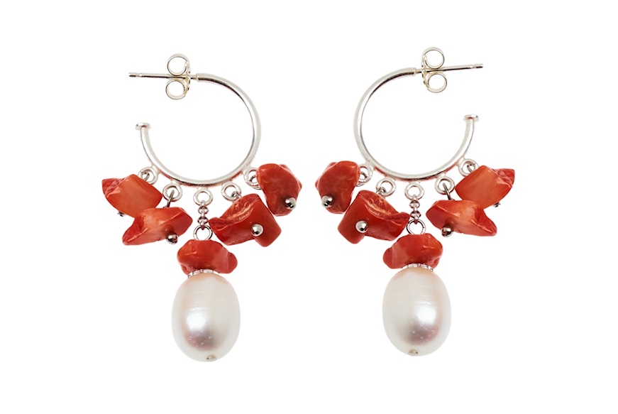 Earrings silver Luisa della Salda