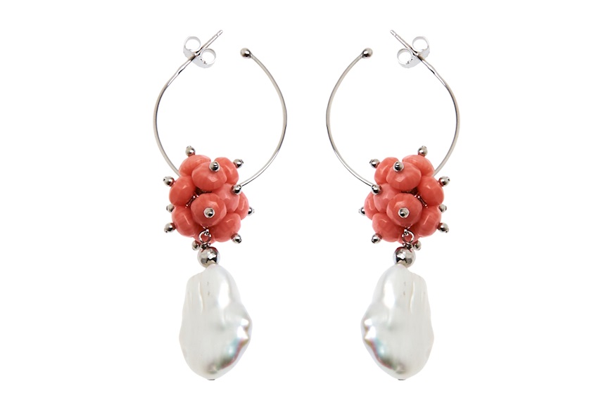 Earrings silver Luisa della Salda
