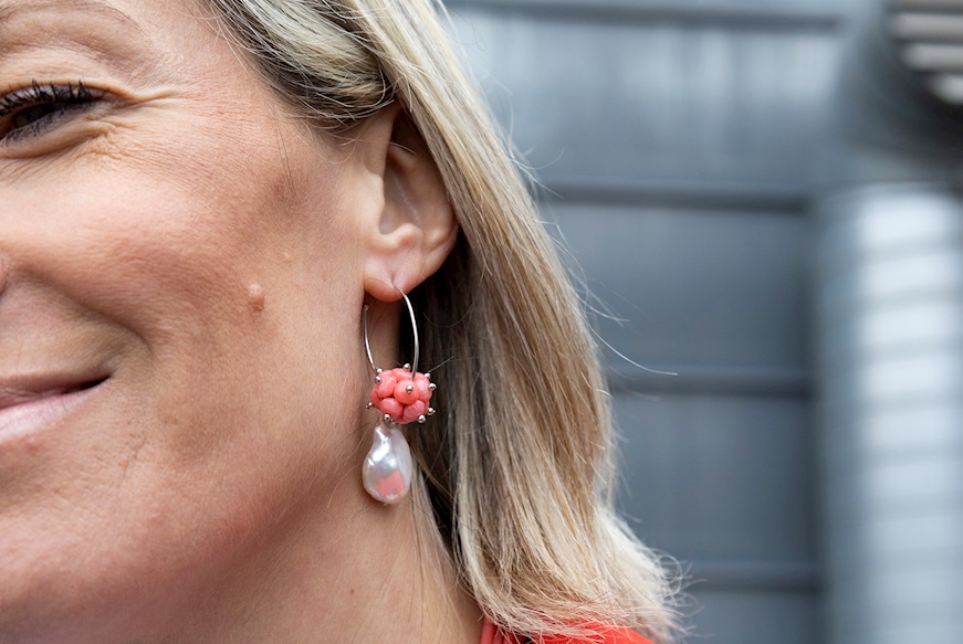 Earrings silver Luisa della Salda