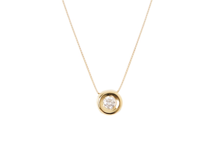 Collana oro 750‰ con diamante cipollina Selezione Zanolli