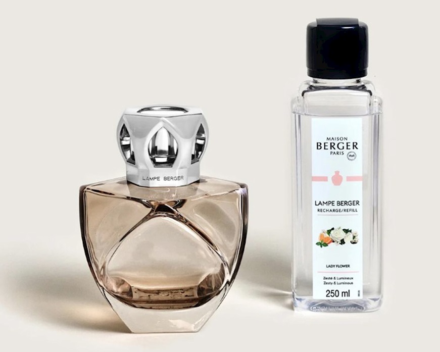 Cofanetto lampada catalitica Eternity Nude con profumo 250 ml Lady Flower Maison Berger Paris