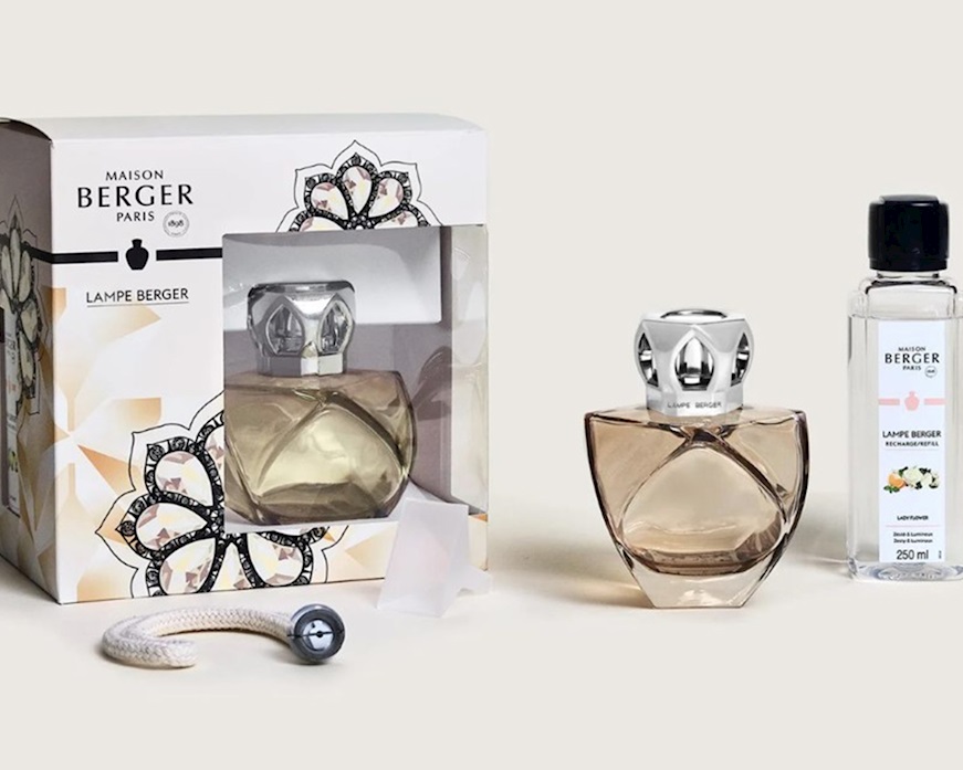 Cofanetto lampada catalitica Eternity Nude con profumo 250 ml Lady Flower Maison Berger Paris