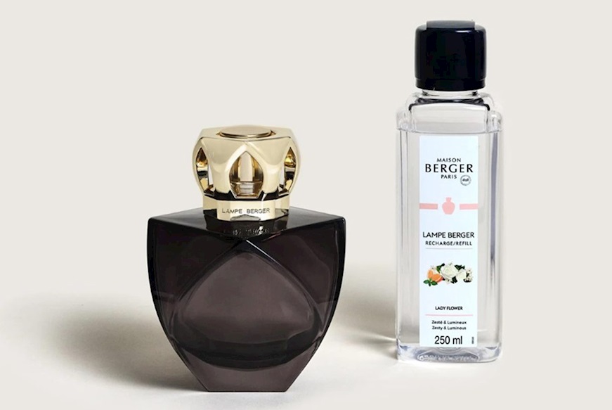 Gift Pack Lamp Eternity Noire with 250 ml perfume Lady Flower Maison Berger Paris