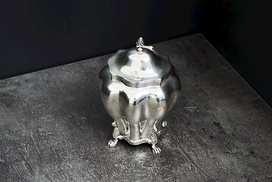 Tea Box silver 262 grammi Zanolli Vintage