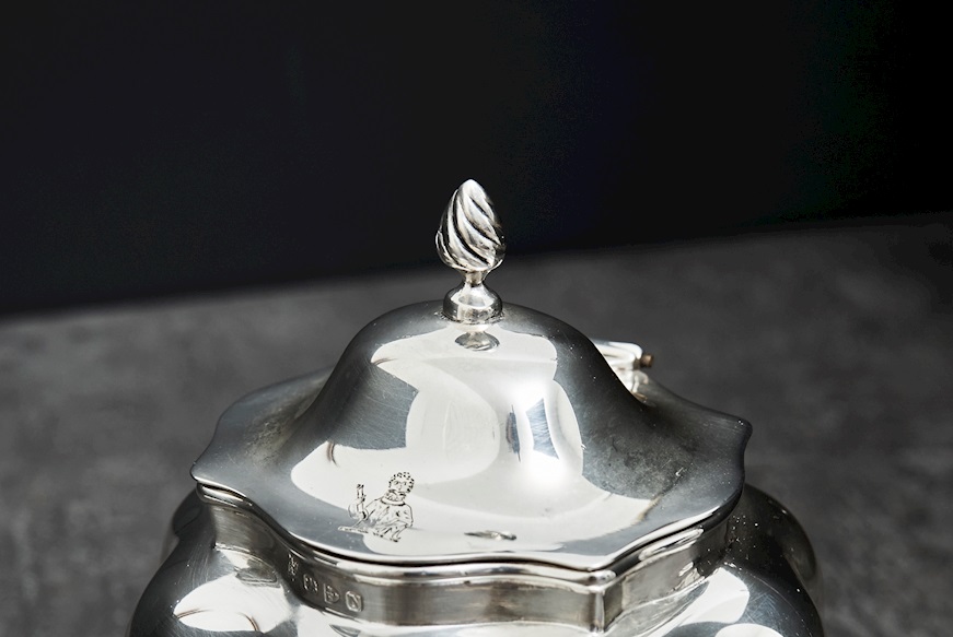 Tea Box silver 262 grammi Zanolli Vintage