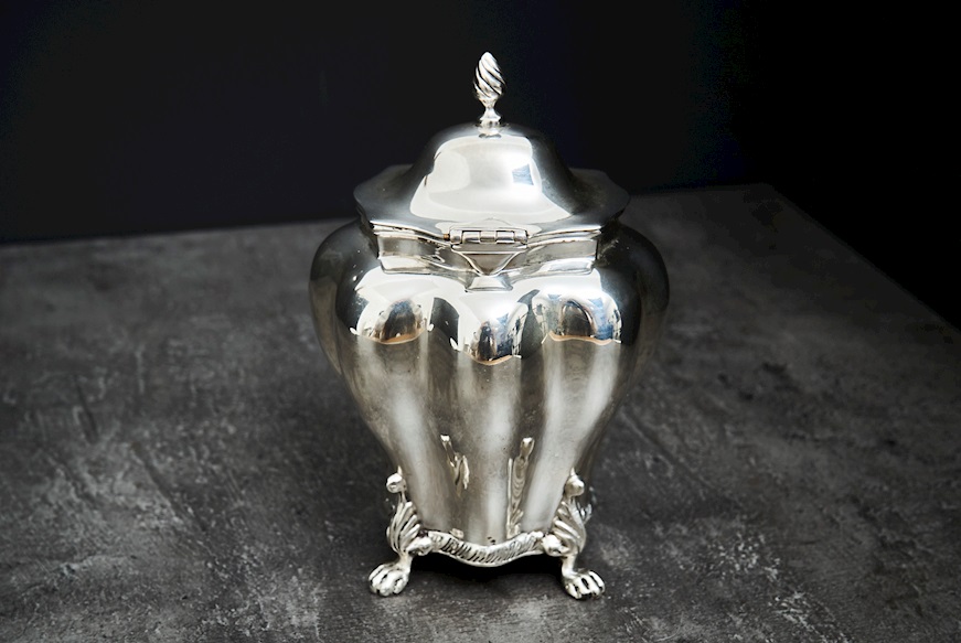 Tea Box silver 262 grammi Zanolli Vintage