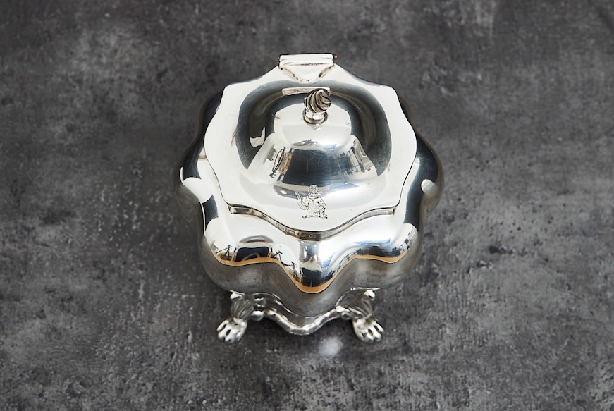 Tea Box silver 262 grammi Zanolli Vintage