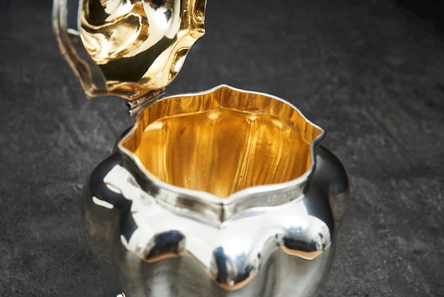 Tea Box silver 262 grammi Zanolli Vintage