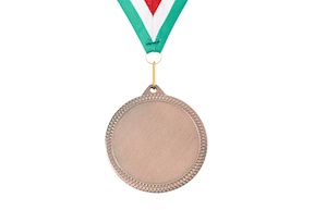 Medaglia Bronzo personalizzata con nastro tricolore Selezione Zanolli
