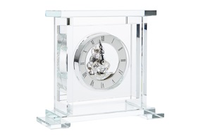 Orologio da tavolo cristallo con movimento a vista Ottaviani