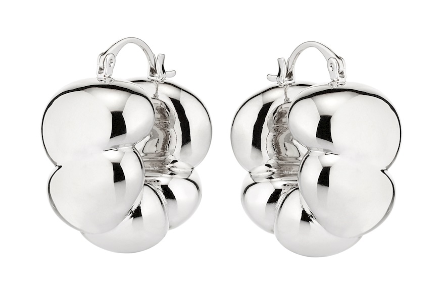 Earrings brass in rhodium-plated brass Sovrani