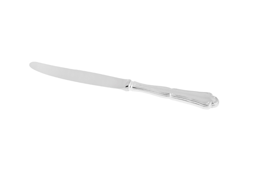 Fruit knife with satin blade silver in Baroque style Selezione Zanolli