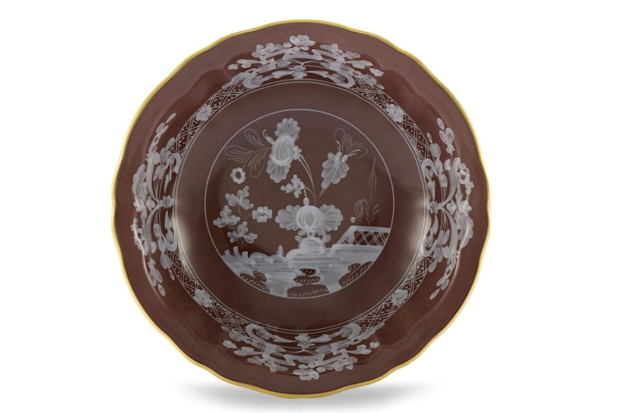 Bowl Oriente Italiano Castagn porcelain Richard Ginori
