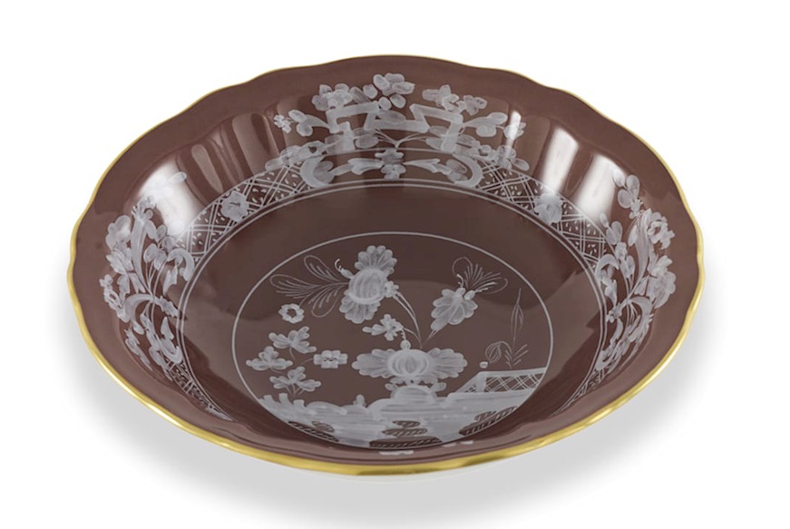 Bowl Oriente Italiano Castagn porcelain Richard Ginori