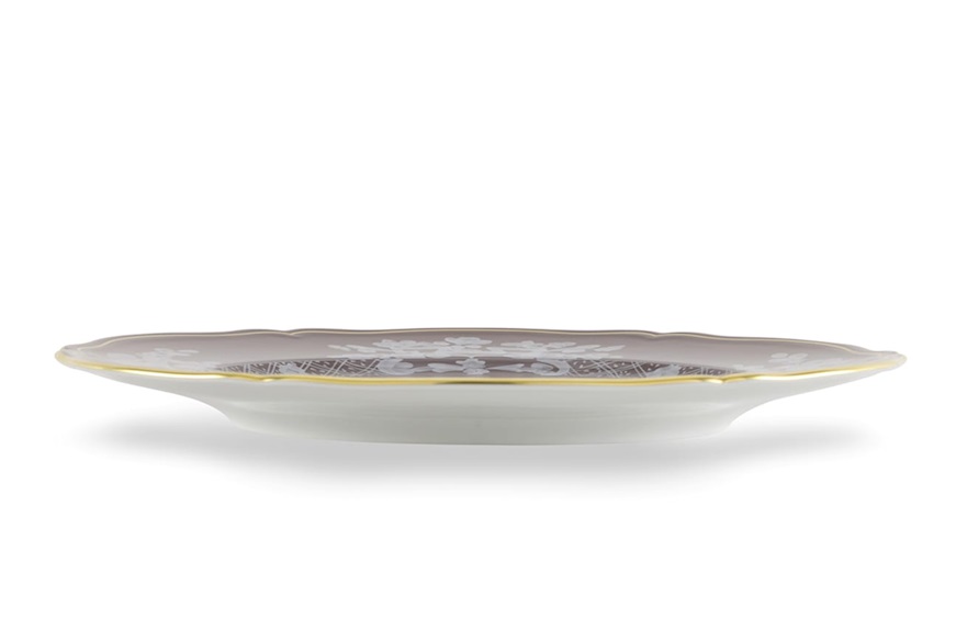 Charger plate Oriente Italiano Castagn porcelain Richard Ginori