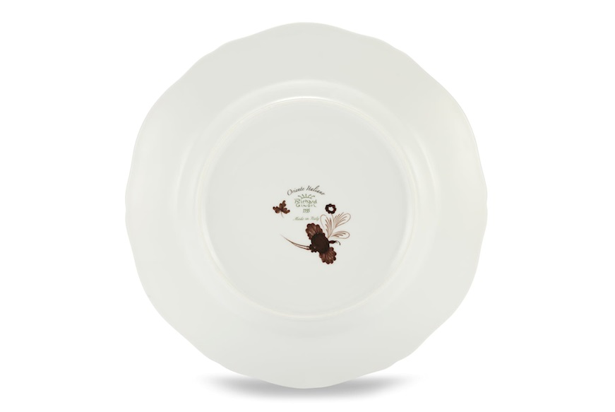 Dinner plate Oriente Italiano Castagn porcelain Richard Ginori