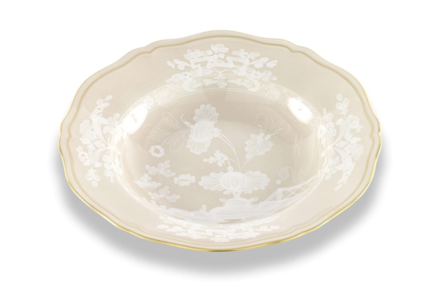 Soup plate Oriente Italiano Meringa porcelain Richard Ginori