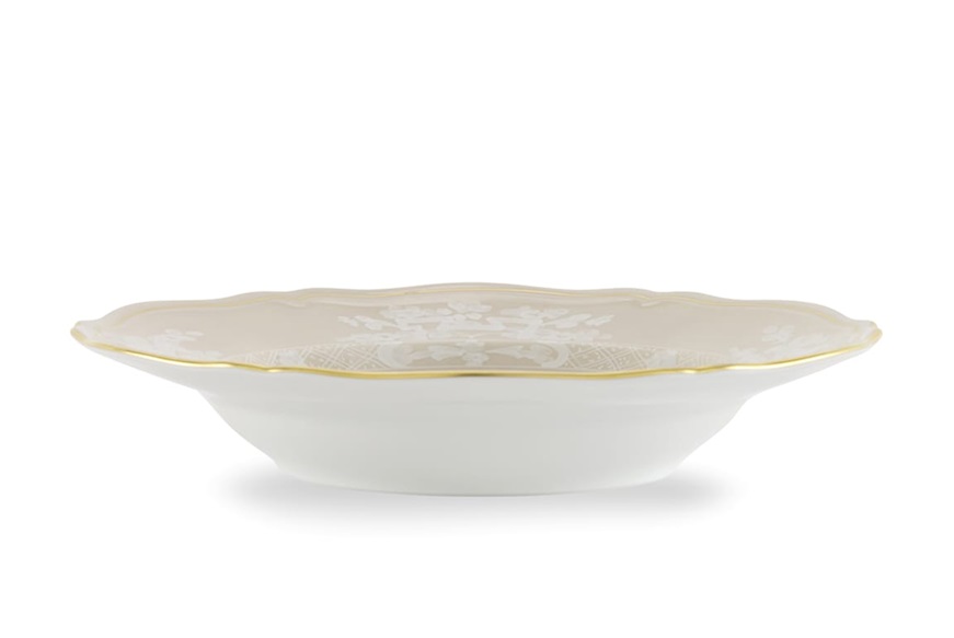 Soup plate Oriente Italiano Meringa porcelain Richard Ginori