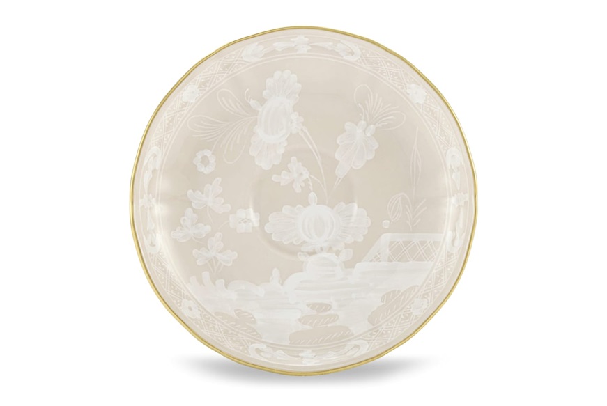 Coffee saucer Oriente Italiano Meringa porcelain Richard Ginori