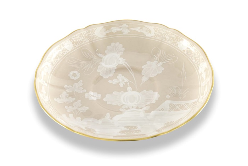 Tea saucer Oriente Italiano Meringa porcelain Richard Ginori