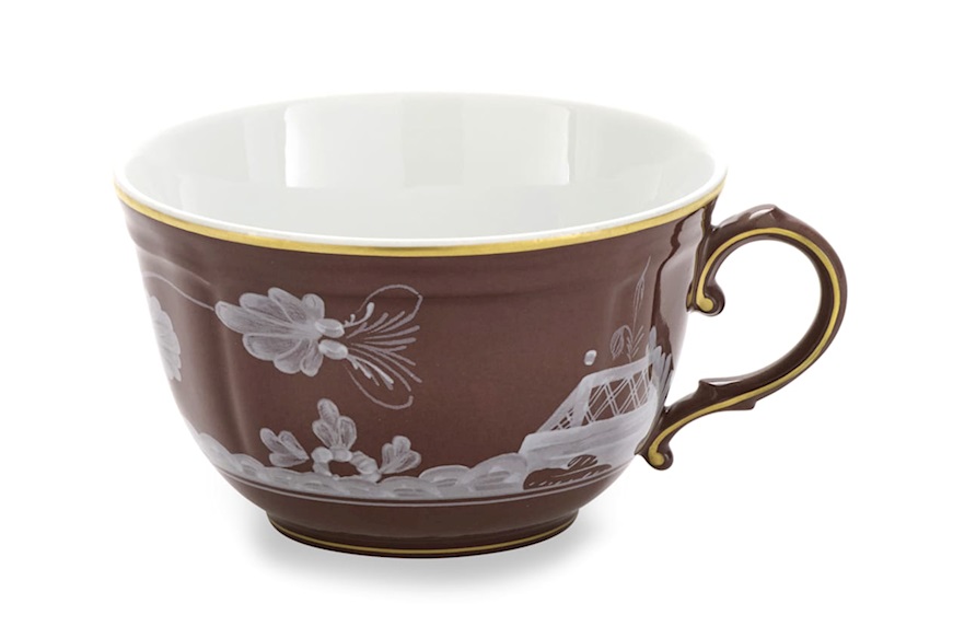 Tea cup Oriente Italiano Castagn porcelain Richard Ginori