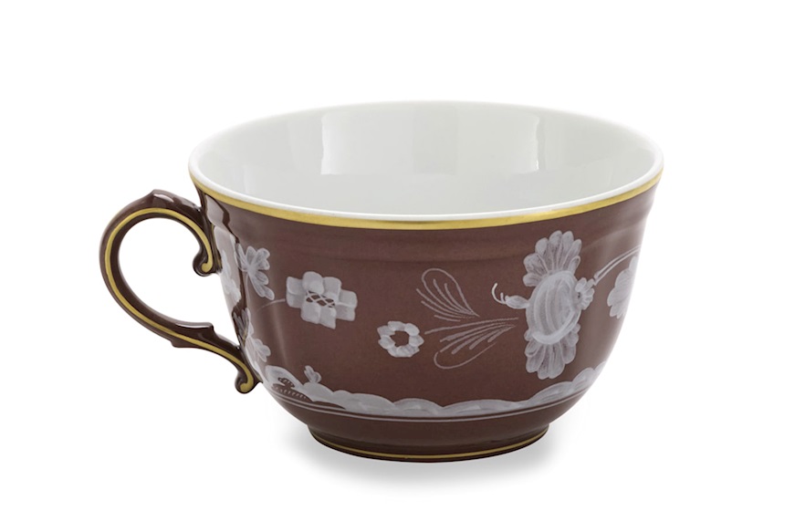 Tea cup Oriente Italiano Castagn porcelain Richard Ginori