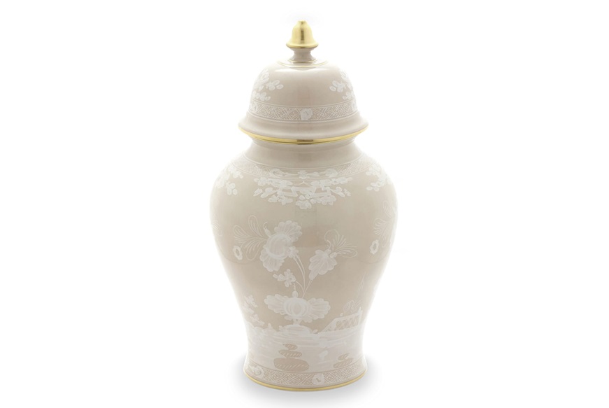 Vase Oriente Italiano Meringa porcelain Richard Ginori