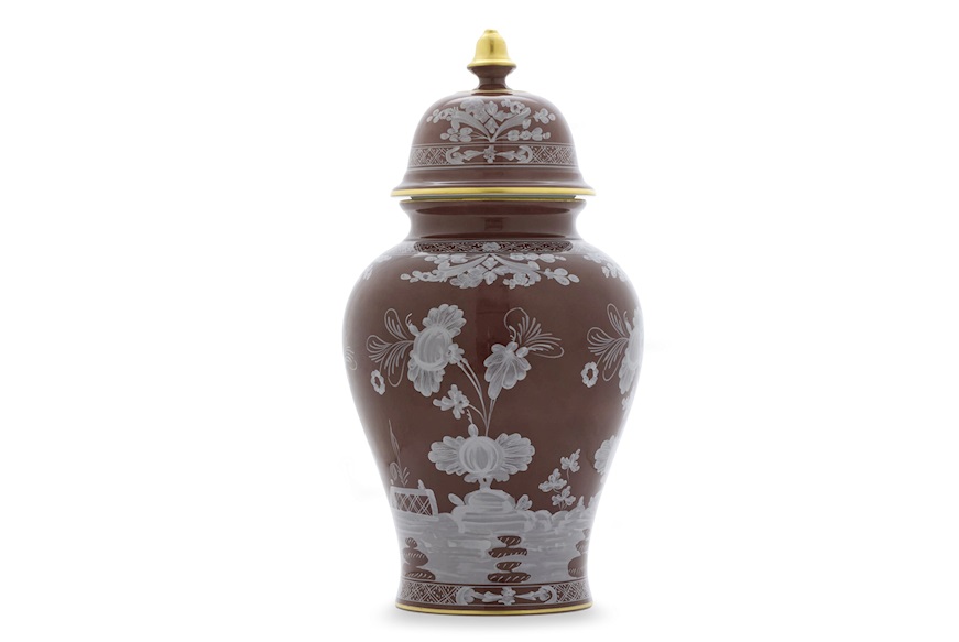 Vase Oriente Italiano Castagn porcelain Richard Ginori